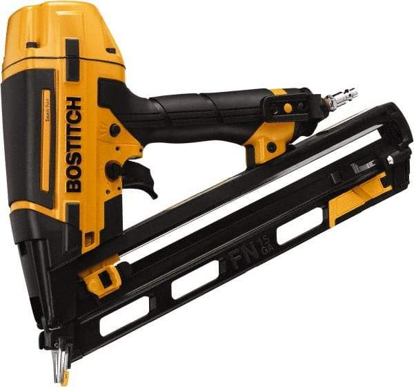 Stanley Bostitch - 1-1/4 to 2-1/2" Nail Length, 15 Gauge Finish Air Nailer Kit - 70 to 120 psi - Americas Industrial Supply