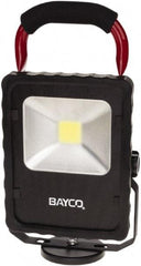 Bayco - 20 Watt, Electric, LED Portable Magnetic Mount Work Light - 12' Cord, 1 Head, 2,200 Lumens, Aluminum, 11-1/2" Long x 6.2" Wide x 3.1" High - Americas Industrial Supply