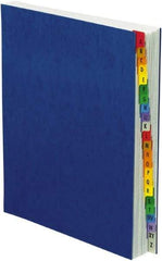 Pendaflex - 8-1/2 x 11", Letter Size, Blue, A-Z Indexed Expanding Files - Assorted Tab Cut Location - Americas Industrial Supply