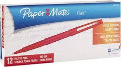 Paper Mate - Needle Porous Point Pen - Red - Americas Industrial Supply