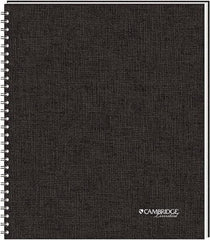 Cambridge - 80 Sheet, 8-1/2 x 11-3/4", Legal (Style) Meeting Notebook - Black - Americas Industrial Supply
