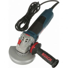 Bosch - 5" Wheel Diam, 11,500 RPM, Corded Angle & Disc Grinder - Americas Industrial Supply