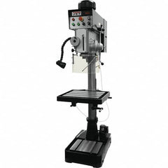 Jet - 10-7/16" Swing, Geared Head Drill & Tap Press - Variable Speed, 2 hp, Three Phase - Americas Industrial Supply