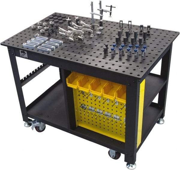 Rhino Cart - 1,500 Lb Capacity Mobile Welder's Table - 48" Wide x 30" Deep x 36" High, Steel - Americas Industrial Supply