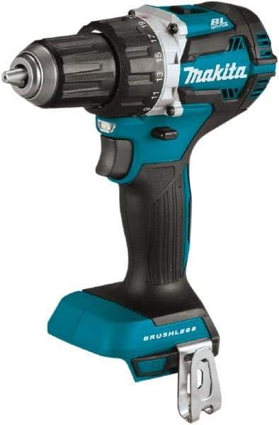 Makita - 18 Volt 1/2" Chuck Pistol Grip Handle Cordless Drill - 0-2000 RPM, Reversible, Lithium-Ion Batteries Not Included - Americas Industrial Supply