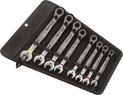 Wera - 11 Piece, 8mm to 19mm, Combination Wrench Set - Metric Measurement Standard, Chrome Vanadium Finish, Comes in Nylon Pouch - Americas Industrial Supply