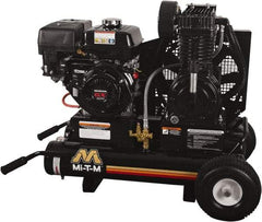 MI-T-M - 9.0 hp, 17.2 CFM, 175 Max psi, Two Stage Portable Fuel Air Compressor - Honda GX270 OHV Engine - Americas Industrial Supply