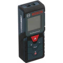 Bosch - 165' Range, Laser Distance Finder - 2 AAA Batteries Required, Accurate to 1/16", Comes with 2 AAA Batteries, Hand Strap, 5 Target Cards, Pouch - Americas Industrial Supply