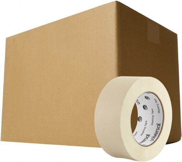 UNIVERSAL - 48mm Wide x 54.8 m Long Beige Crepe Paper Masking Tape - Series 6697, 5 mil Thick, 19 In/Lb Tensile Strength - Americas Industrial Supply