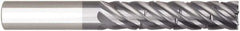 Niagara Cutter - 5/8", 6 Flute, Single End, Solid Carbide, 0.06" Corner Radius End Mill - 4" OAL, 38° Helix, Right Hand Flute, 2" LOC, Right Hand Cut - Americas Industrial Supply