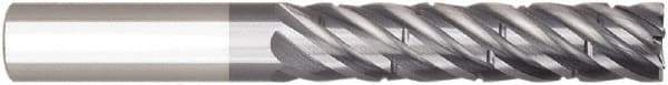Niagara Cutter - 5/8", 6 Flute, Single End, Solid Carbide, 0.12" Corner Radius End Mill - 4" OAL, 38° Helix, Right Hand Flute, 2" LOC, Right Hand Cut - Americas Industrial Supply