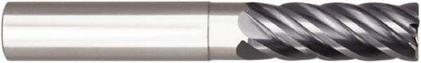 Niagara Cutter - 5/8", 6 Flute, Single End, Solid Carbide, 0.06" Corner Radius End Mill - 5" OAL, 38° Helix, Right Hand Flute, 1-3/8" LOC, Right Hand Cut, 2-1/2" Extended Reach - Americas Industrial Supply