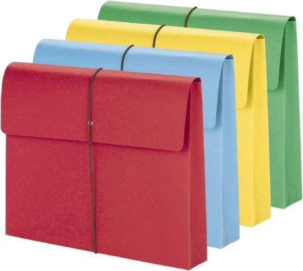 SMEAD - 8-1/2 x 11", Letter Size, Assorted Colors, Expansion Folders - Americas Industrial Supply