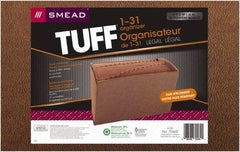 SMEAD - 8-1/2 x 14", Legal, Redrope, 1-31 Indexed Expanding Files - Assorted Tab Cut Location - Americas Industrial Supply