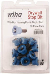 Wiha - #2 Phillips Screwdriver Bit - 1/4" Hex Drive, 1" OAL - Americas Industrial Supply