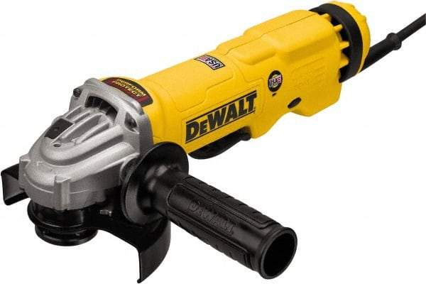 DeWALT - 4-1/2 & 5" Wheel Diam, 11,000 RPM, Corded Angle & Disc Grinder - 5/8-11 Spindle - Americas Industrial Supply