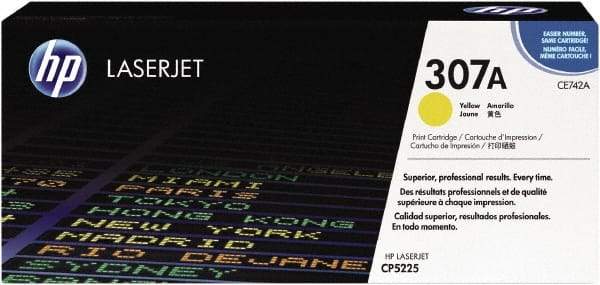 Hewlett-Packard - Yellow Toner Cartridge - Use with HP Color LaserJet Professional CP5225 - Americas Industrial Supply