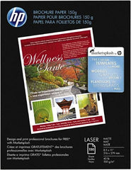 Hewlett-Packard - 8-1/2" x 11" White Brochure Paper - Use with Laser Printers - Americas Industrial Supply