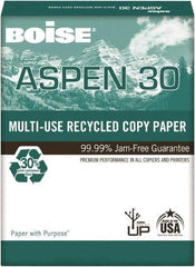 Boise - 8-1/2" x 11" White Copy Paper - Use with Laser Printers, High-Speed Copiers, Plain Paper Fax Machines - Americas Industrial Supply