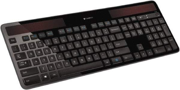 Logitech - Black Wireless Keyboard - Use with Windows XP, Vista, 7 - Americas Industrial Supply