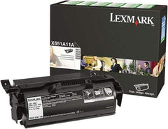 Lexmark - Black Toner Cartridge - Use with Lexmark X651de, X652de, X654de, X656de, X656dte, X658de, X658dfe, X658dme, X658dte, X658dtfe, X658dtme - Americas Industrial Supply