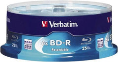 Verbatim - White Blu-Ray Disc - Use with BD-R - Americas Industrial Supply