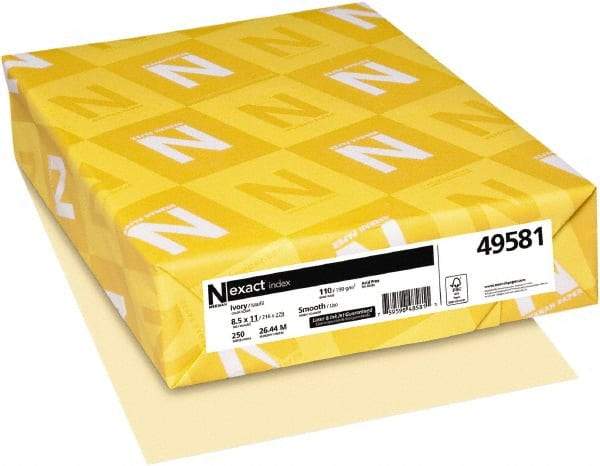 Neenah Paper - 8-1/2" x 11" Ivory Copy Paper - Use with Laser Printers, Copiers, Inkjet Printers - Americas Industrial Supply