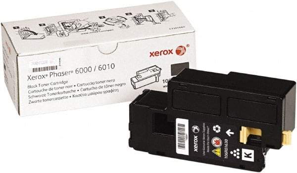 Xerox - Black Toner Cartridge - Use with Xerox Phaser 6010 - Americas Industrial Supply