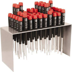 Wiha - 50 Piece Hex, Nut Driver, Pentalobe, Phillips, Slotted & Torx Screwdriver Set - Bit Sizes: Philips #000 to #1, Comes in Metal - Americas Industrial Supply