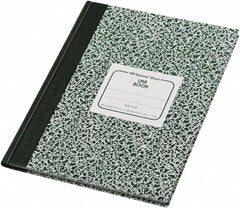 National Brand - 96 Sheet, 7-7/8 x 10-1/8", Quadrille Lab Notebook - Green - Americas Industrial Supply