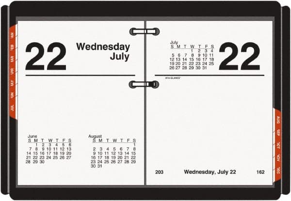 AT-A-GLANCE - 183 Sheet, 3 x 3-3/4", Desk Calendar Refill - White - Americas Industrial Supply