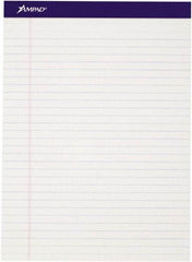 AMPAD - 50 Sheet, 8-1/2 x 11-3/4", Writing Pad - White - Americas Industrial Supply