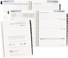 DayMinder - 52 Sheet, 6-7/8 x 8-3/4", Weekly/Monthly Refill - White - Americas Industrial Supply