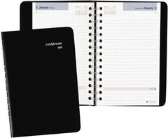 AT-A-GLANCE - 312 Sheet, 4-7/8 x 8", Appointment Book - Black - Americas Industrial Supply