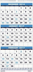 House of Doolittle - 7 Sheet, 12-1/4 x 26", Wall Calendar - Americas Industrial Supply