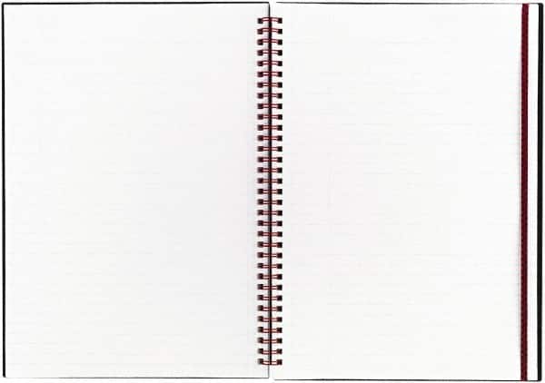 Black n Red - 70 Sheet, 8-1/4 x 11-3/4", Legal (Style) Notebook - Black - Americas Industrial Supply
