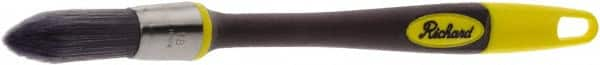 Richard - 3/4" Oval Polyester Trim Brush - 2" Bristle Length, 7" Rubber Sash Handle - Americas Industrial Supply