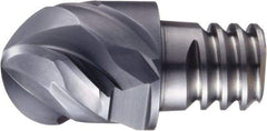 OSG - PXBE Grade XP3320 Carbide Ball Nose Milling Tip Insert - SiC Finish, 3 Flutes, 1/2" Cutting Diam, 0.35" Depth of Cut - Americas Industrial Supply