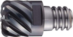 OSG - PXSM Grade XP3225 Carbide Chamfer Milling Tip Insert - Cr Finish, 10 Flutes, 1" Cutting Diam, 0.7" Depth of Cut, 0.12" Cnr Rad, 42° Helix - Americas Industrial Supply