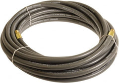 Continental ContiTech - 1/4" ID x 0.45" OD 15' Long Multipurpose Air Hose - MNPT x MNPT Ends, 300 Working psi, -10 to 158°F, 1/4" Fitting, Gray - Americas Industrial Supply