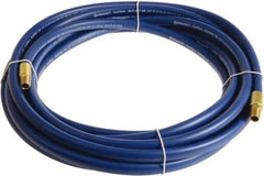Continental ContiTech - 3/8" ID x 0.6" OD 75' Long Multipurpose Air Hose - MNPT x MNPT Ends, 300 Working psi, -10 to 158°F, 1/4" Fitting, Blue - Americas Industrial Supply