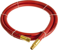 Continental ContiTech - 1/4" ID x 0.45" OD 10' Long Multipurpose Air Hose - MNPT x FNPT Ends, 300 Working psi, -10 to 158°F, 1/4" Fitting, Red - Americas Industrial Supply