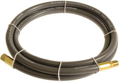 Continental ContiTech - 3/8" ID x 0.6" OD 10' Long Multipurpose Air Hose - MNPT x FNPT Ends, 300 Working psi, -10 to 158°F, 1/4" Fitting, Gray - Americas Industrial Supply