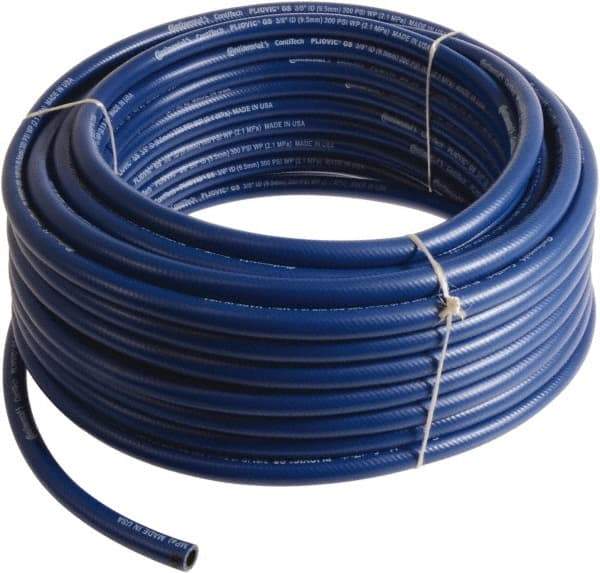 Continental ContiTech - 3/8" ID x 0.6" OD 25' Long Multipurpose Air Hose - 300 Working psi, -10 to 158°F, Blue - Americas Industrial Supply