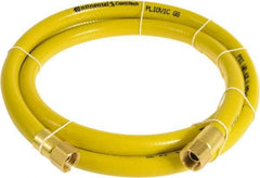 Continental ContiTech - 1/4" ID x 0.45" OD 20' Long Multipurpose Air Hose - FNPT x FNPT Ends, 300 Working psi, -10 to 158°F, 1/4" Fitting, Yellow - Americas Industrial Supply