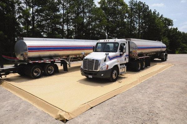 UltraTech - 665 Gal Polymer-Coated Foam, PVC Low Wall Berm - 1/2' High x 13' Wide x 13" Long - Americas Industrial Supply