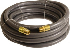 Continental ContiTech - 3/4" ID x 1.11" OD 75' Long Multipurpose Air Hose - MNPT x MNPT Ends, 250 Working psi, -10 to 158°F, 3/4" Fitting, Gray - Americas Industrial Supply