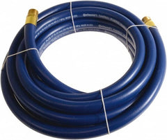 Continental ContiTech - 3/4" ID x 1.11" OD 75' Long Multipurpose Air Hose - MNPT x MNPT Ends, 250 Working psi, -10 to 158°F, 3/4" Fitting, Blue - Americas Industrial Supply