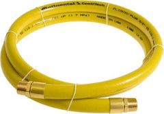 Continental ContiTech - 3/4" ID x 1.11" OD 10' Long Multipurpose Air Hose - MNPT x MNPT Ends, 250 Working psi, -10 to 158°F, 3/4" Fitting, Yellow - Americas Industrial Supply