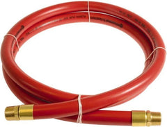 Continental ContiTech - 1" ID x 1.38" OD 3' Long Multipurpose Air Hose - MNPT x MNPT Ends, 250 Working psi, -10 to 158°F, 1" Fitting, Red - Americas Industrial Supply